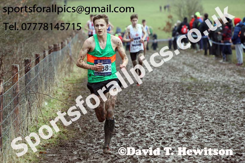 Mens under-20s 2018 British Inter Counties Cross Country Champs., Prestwold Hall, Loughborough. Photo: David T. Hewitson/Sports for All Pics